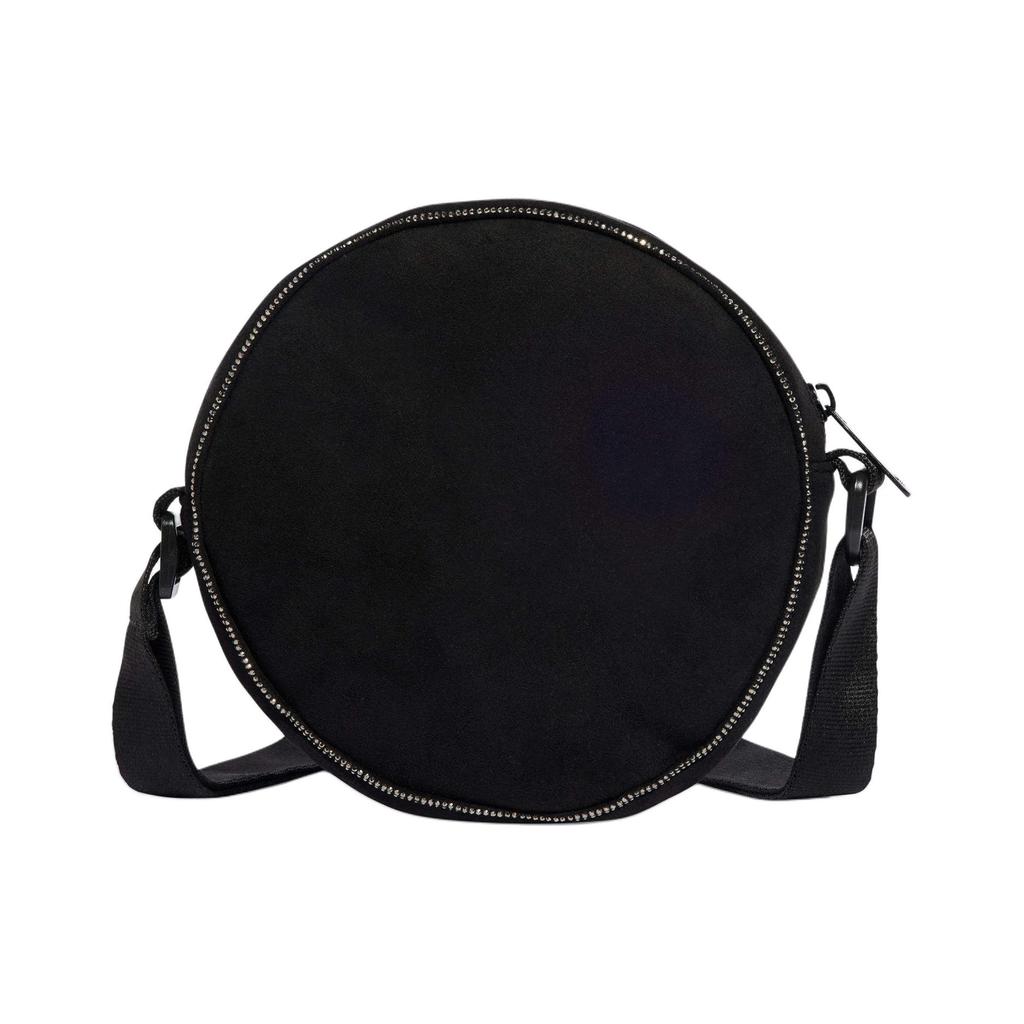 Adidas Originals Trefoil Eco Friendly Polyester Small Round Bag , Shoulder Bag , Crossbody Bag Regular Women's Black (Unisex) Crossbody Bags