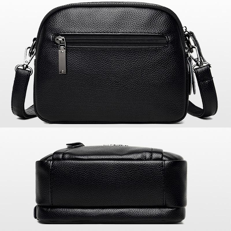 Женская сумка кроссбоди, Водостойкая однотонная квадратная сумка на плечо, Трехслойная застежка-молния, Кошелек-клатч для телефона для женщин