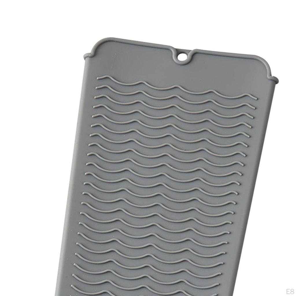 Silicone Travel Mat for Hair Styling Tools, Portable Pouch