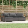 Day and Night - Day and Night Garden Furniture Set 4 Pieces and Gray Synthetic Rattan Cushions
