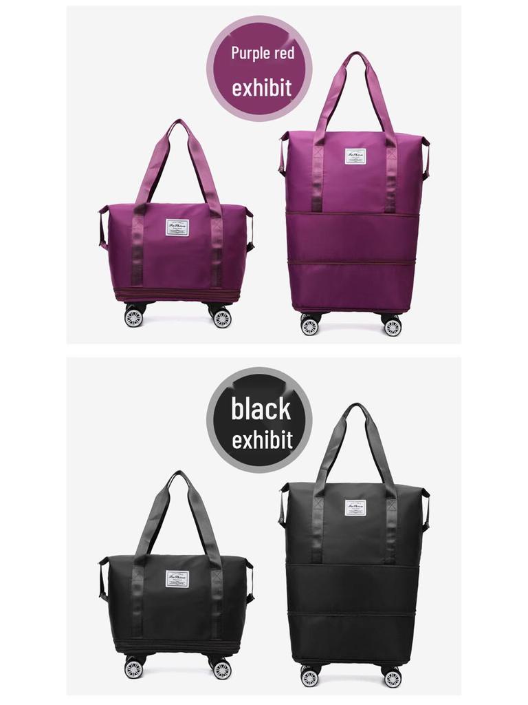 Очень большая расширяемая дорожная сумка-даффл на колесах: Разделение влажного/сухого, Легкий и Практичный для Дородового хранения и Деловых поездок.