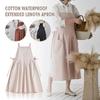 Women Cotton Linen Apron Florist Housework Baking Wrap Apron Flower Shop Work Dress Pinafore Kitchen Cooking Aprons