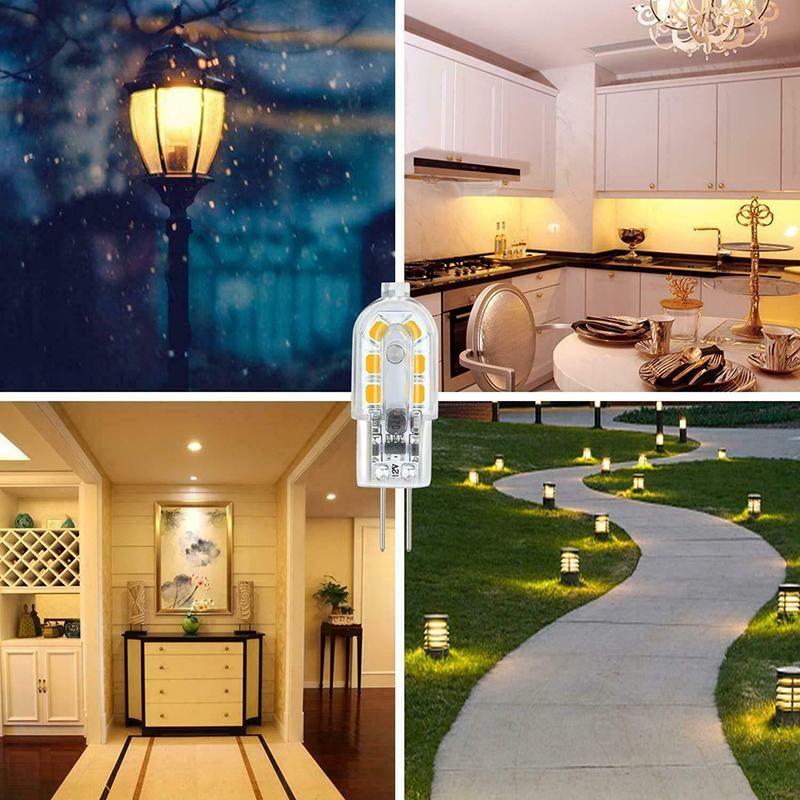 Светодиодная лампа 10x G4 5 Вт AC/DC 12 В G4 Corn Light Энергосберегающая светодиодная лампа без регулировки яркости Теплый белый