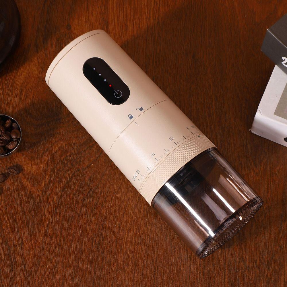 Automatic Portable Electric Coffee Grinder Rechargeable Long Battery Life Coffee Bean Grinding Machine Adjustable Touch Design