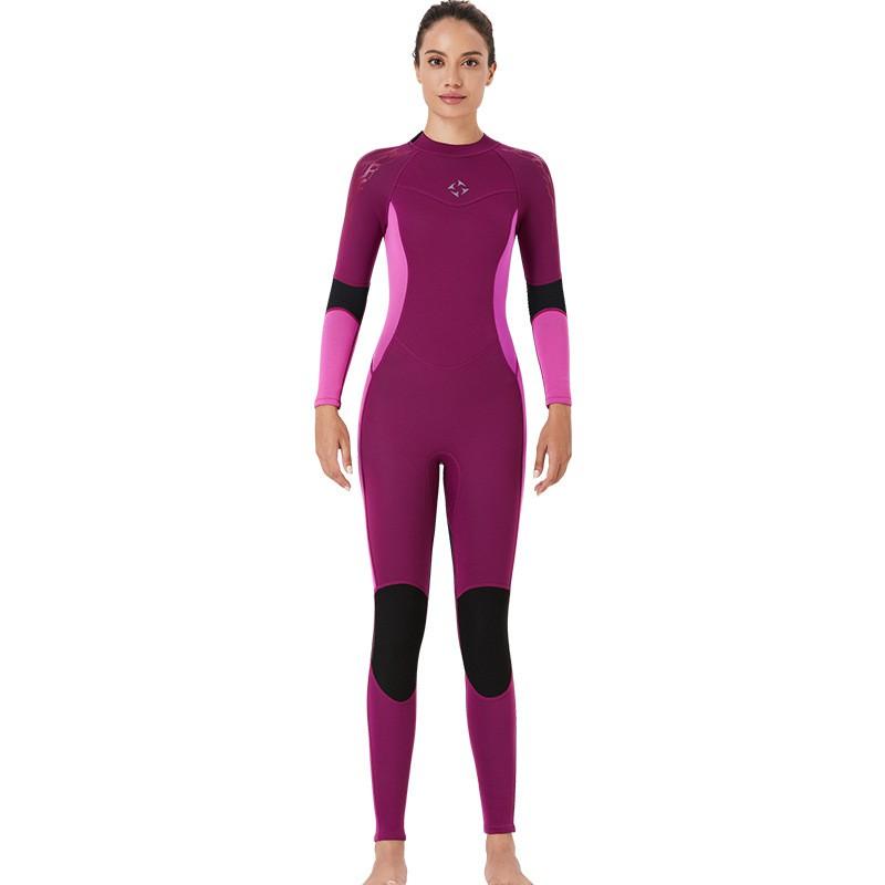 3mm Fullsuit Wetsuit Men Women Chloroprene Neoprene Dive Suit With Thermal Lining Snorkeling Surfing Swimming