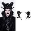 Дьявольские рога, головной убор, ролевая игра, девочка, мальчик, готика, рога быка, антилопа, повязка для волос, костюм для Хэллоуина, декоративный головной убор