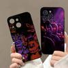 W-Fnaf-e-Fives-nights-At-Freddys Аниме Черный Мягкий Силиконовый Чехол Для Телефона Для Iphone17 Air 16 15 14 13 12 11 Mini Pro Max Plus
