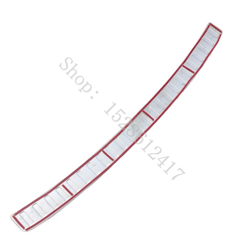 For VW/Volkswagen Caddy 4th 2015 2016 ~ stainless Car Accessories Rear Bumper Protector Sill Trunk Rear guard Tread Plate