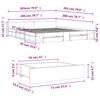 VidaXL Cadre de lit avec tiroirs blanc 200x200 cm bois d'ingénierie, lit, lit de rangement, cadre de lit double, lit double 3280720