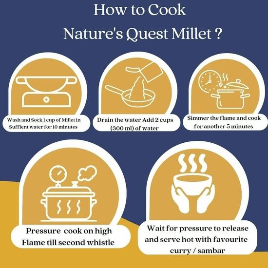 Nature's Quest Kodo Millet | (KodraVaraguArikeluHaarkaVariguKodonKodoKodua) Rice | Native Low GI Millet Rice (1800gm)
