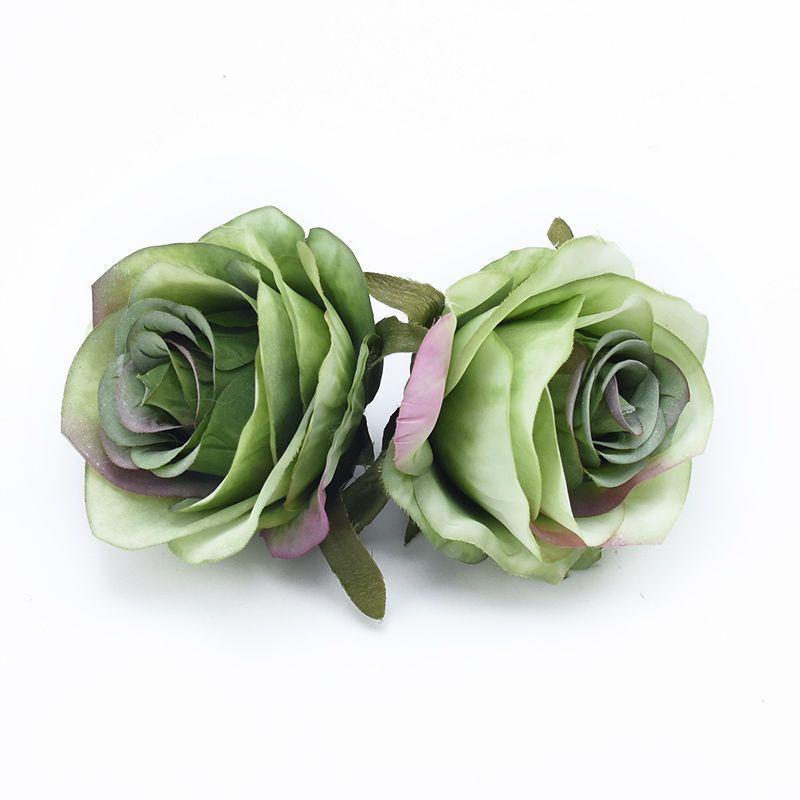 50/100pcs Artificial Flowers Silk Roses Home Outdoor garden Wedding wall Christmas Decoration High Quality Festival Diy gift box