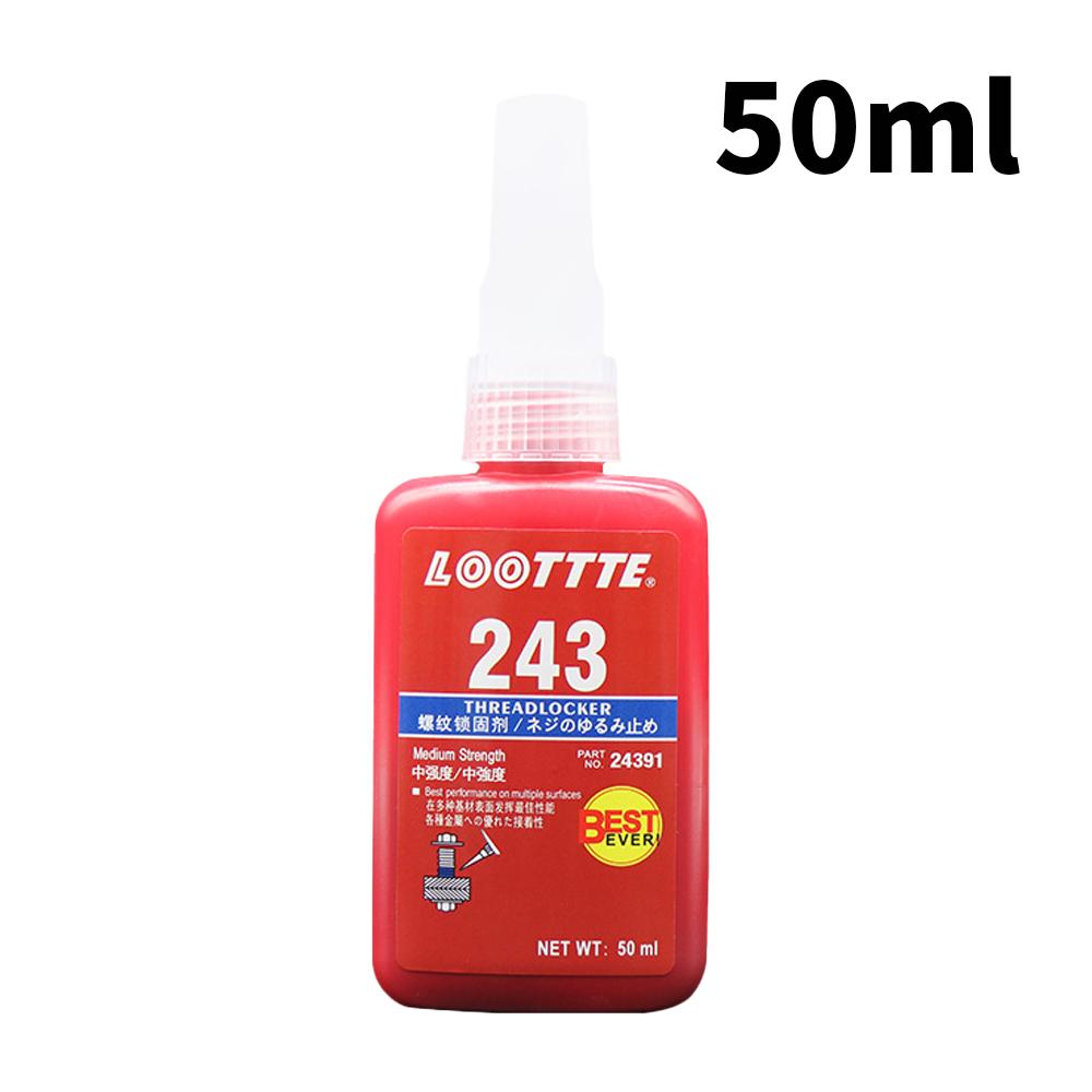 Высокопрочный фиксатор резьбы Thread Interlock 243 большой емкости Используется для фиксации резьбы M6-M20 и герметизации для дома, автомобиля, инструмента
