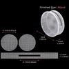 5Set DIY crochet plastic mesh sheet, circular shape plastic grid plate template, hand weaving yarn hook wrapped plastic sheets