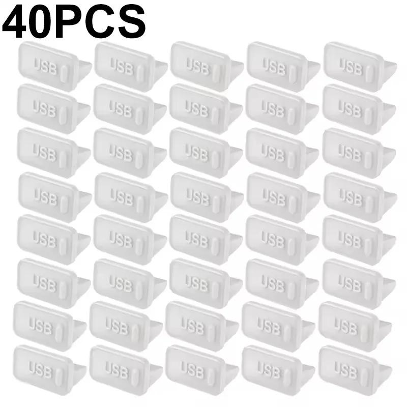 Xiaomi 10-60PCS Silicone Dust Plug for USB-A Charger Port Cap Female Jack Universal Dustproof Ports Protectors for PC Notebook Laptop