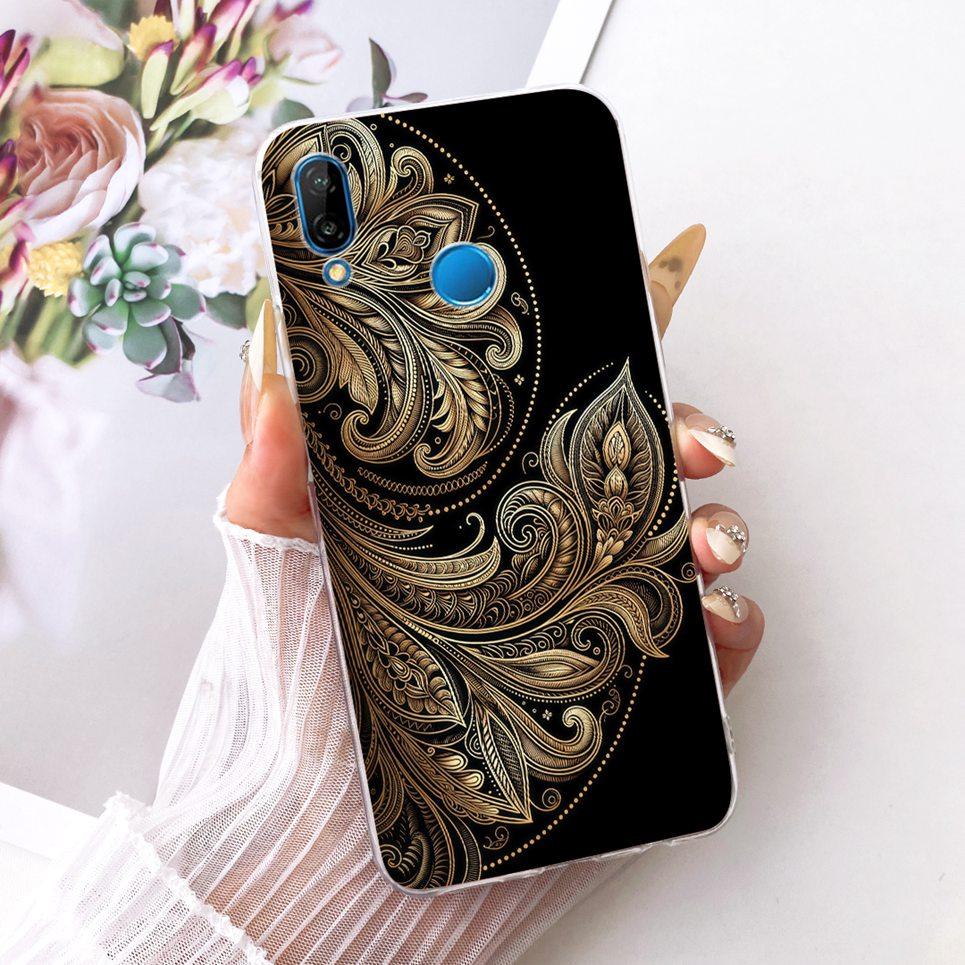 For Huawei P20 Lite / Huawei Nova 3e 3i Phone Case Chinese Dragon Cute Cat Cartoon Pattern Casing Soft Clear Silicone Cover