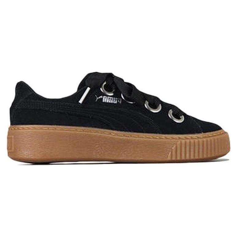 Puma Платформа Поцелуй Замша Черный Женский 366461-01