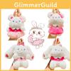 Lovely Plush Sweet Bunny Bear Creative Cartoon Car Keychain Student Backpack Pendant Wholesale