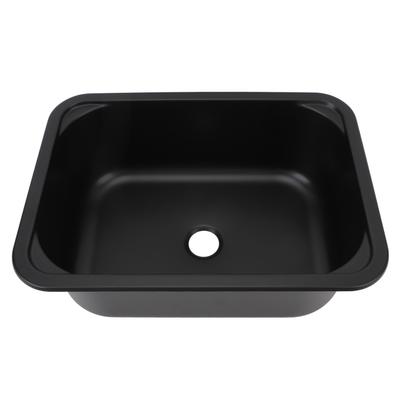 Раковина для автофургона, емкость 12 л, 15 X 11 X 5,7 дюйма, односекционная раковина из нержавеющей стали с 40-миллиметровым сливным отверстием для лодки, автофургона, кемпера