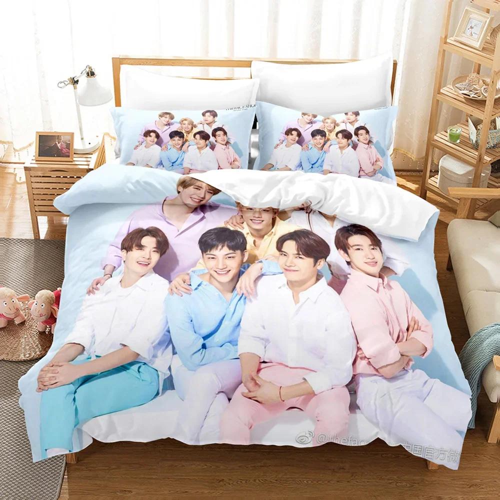 3D Печать Kpop GOT7 Постельный Комплект Односпальный Полуторный Двуспальный Квинсайз Кингсайз Кал Кингсайз Комплект Постельного Белья