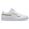 Reebok Club C 85 Vegan White Green Gold Мужские кроссовки Обувь-белый студенческий-золотой Темно-зеленый GY7154