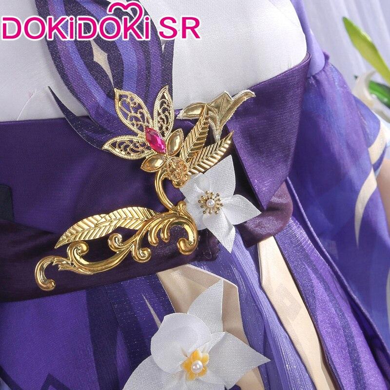 Новый Yuan Shen Keqing, полный комплект волшебной девушки на Хэллоуин, косплей костюм со шляпой