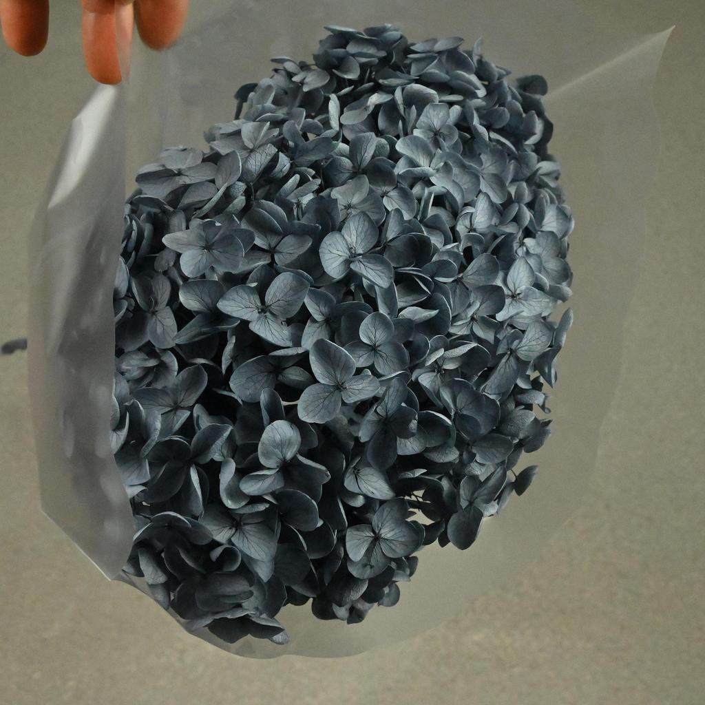 Phantom Flower: Single 20CM Preserved Hydrangea, Handmade Dried Bouquet for Decoration