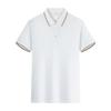 New Summer POLO Shirt Short-sleeved T-shirt Light Luxury Fragrance Cool Contrast Solid Color Lapel Top
