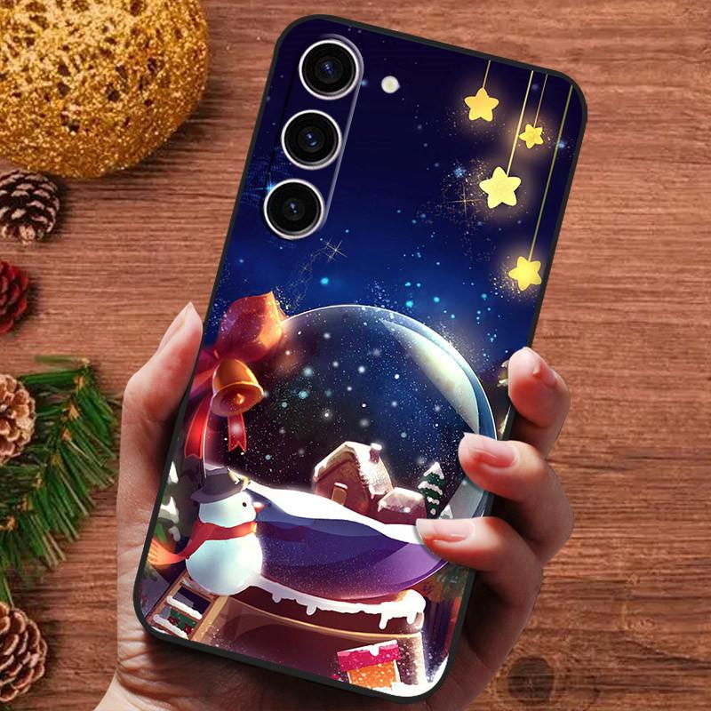 Рождественская расписная обложка для Samsung Galaxy S25 Ultra S25Plus Чехол Силиконовый Мягкий Фундас для Samsung S25 Plus Чехол для телефона s 25