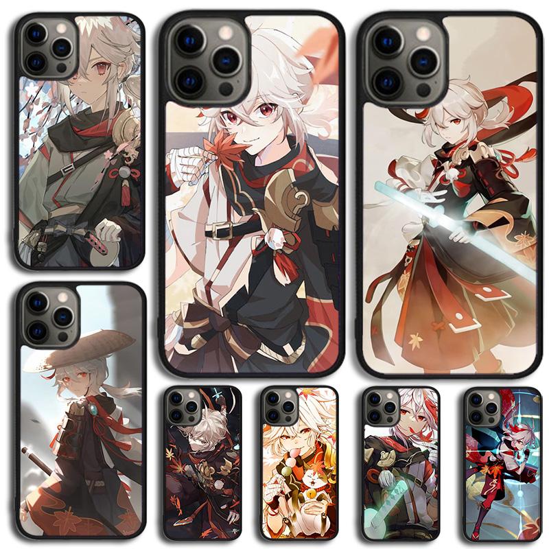Genshin Impact Kaedehara Kazuha Phone Case For Apple Pro Max Plus SE Coque For iPhone 17 Air 13 12 14 15 16 Cover