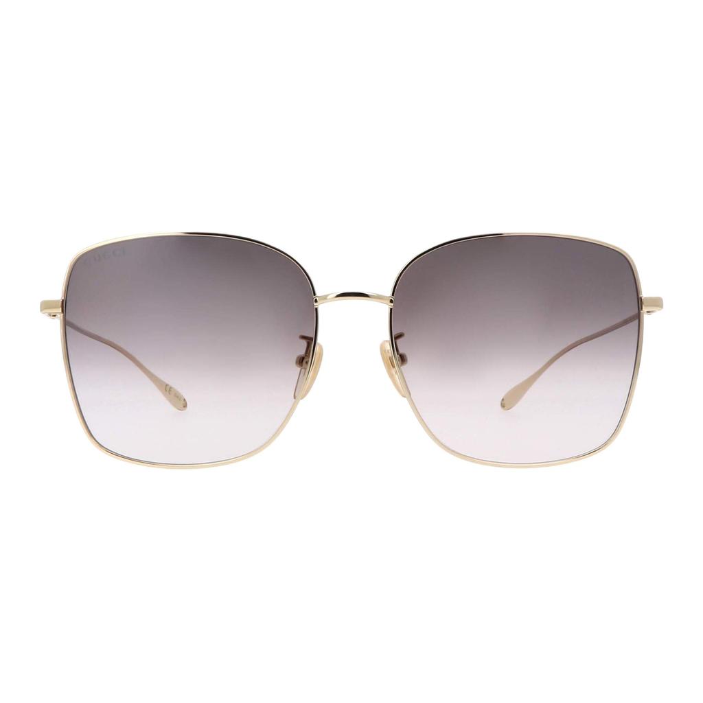 Gucci Oversized Gradient Sunglasses Gold Women Eyewear GG1030SK003