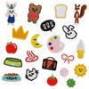 Patch Clothing Accessories Embroidery Stickers Original Cartoon Food Animals < Unk > < Unk > Wappen Embroidery Patch Cloth Sticker