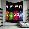 R.E.P.O Wall Hanging Printed Fabric Blanket Decorative Tapestries for Bedroom Living Room Home Decor