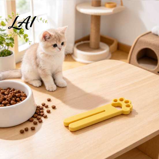 Labor Saving Squeeze Tool 3D Printed Paw Shape Pet Squeezer Tube Paste Dispenser for Easy Wet Food Extruder Feeding Cute Winder Cat Dog Snack