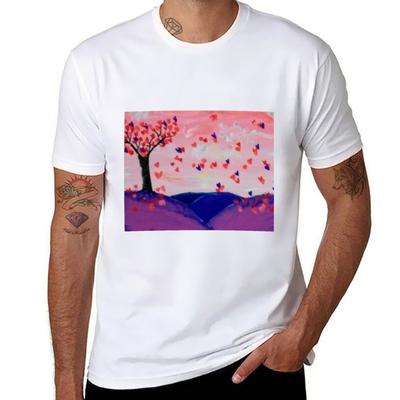 Футболка Tree of Love напечатанные футболки для мужчины футболка для мужчины 100 процентов хлопок смешные футболки черный юмор футболка