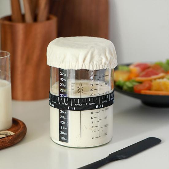 Стартовый набор Yousheng Sourdough с тканевым чехлом, большой емкости, без бисфенола А, многоразовые принадлежности для выпечки хлеба на закваске