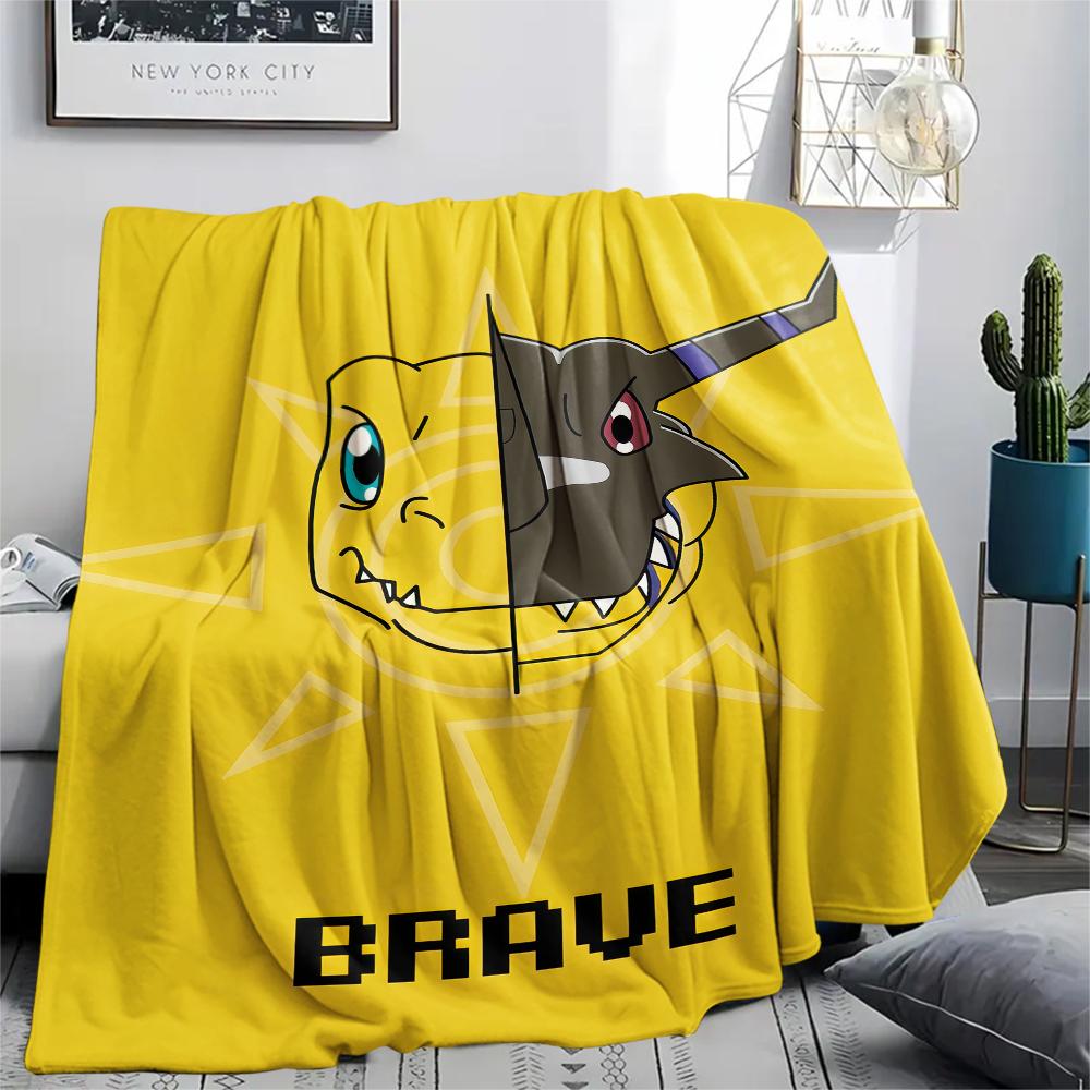 Digimon Blanket, Digimon Fan Bedroom Throw, Ideal Gift
