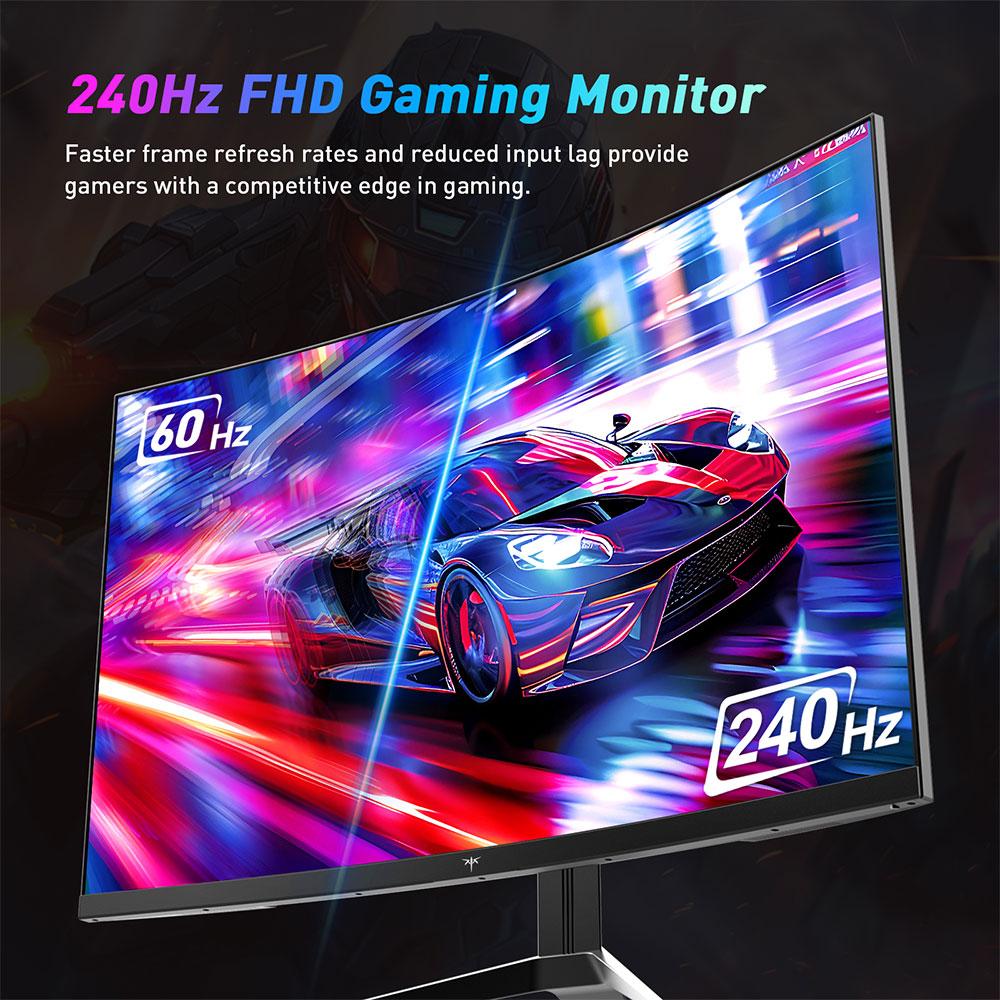 KTC H32S17F 32'' изогнутый игровой монитор, 1920*1080 HVA-панель, частота обновления 240 Гц, 125% sRGB, 3500:1 Коэффициент контрастности