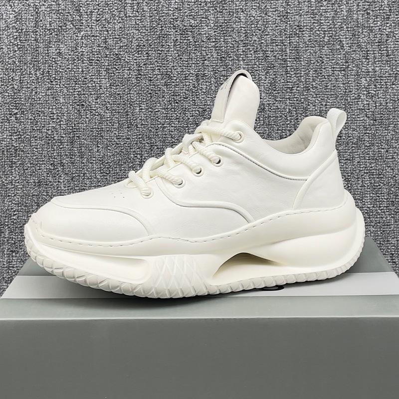 Европейская станция мужская обувь весна лето 2025 новые сетчатые папины туфли кожаные дышащие повседневные туфли на платформе спортивная обувь прилив