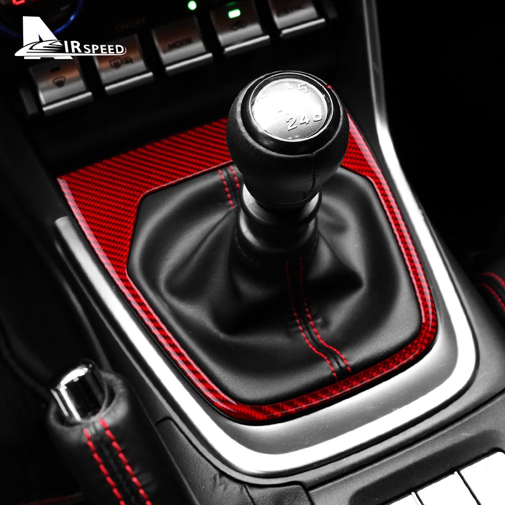 Real Soft Carbon Fiber Sticker For Subaru BRZ Toyota GR86 2021 2022 2023 2024 Gear Panel Cover Interior Trim RHD LHD Accessories