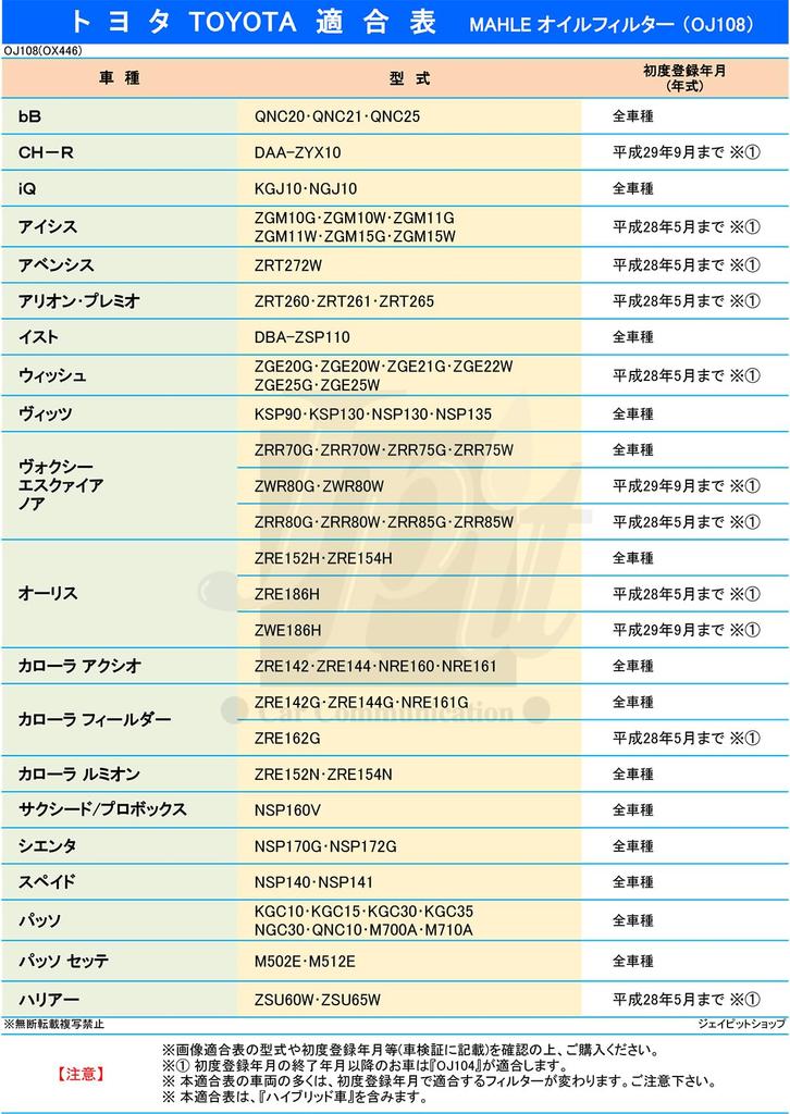 MAHLE MAHLE Filter, Toyota Daihatsu Subaru Lexus bB CH-R iQ Ist Wish Vitz