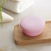 Portable Round Soap Dishes Plastic Soap Container With Lid Leak-Proof Drain Soap Box Holder For Home Traveling Outdoor Hiking Camping Gym