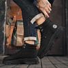 Autumn Men's Platform Boots Street Trend Men's Casual Motorcycle Boots 2024 New Comfortable Breathable Wear-resistant Work Boots