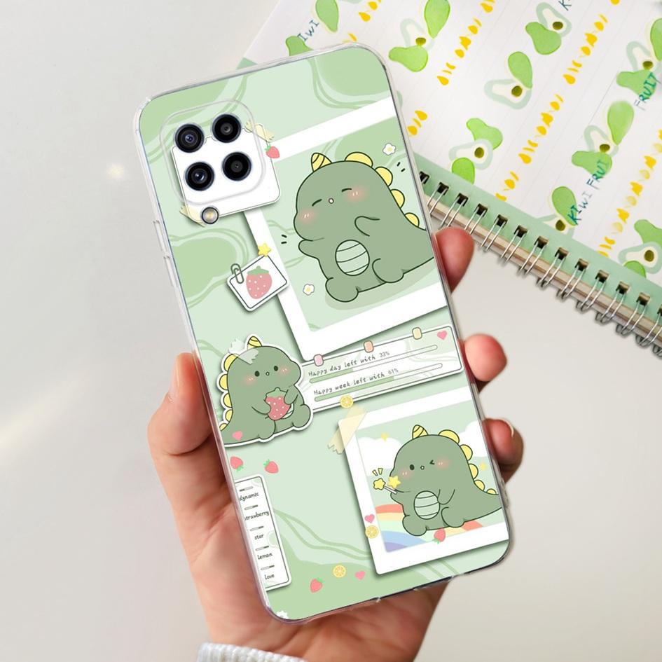 Чехол для Samsung M32 Чехол Galaxy M32 SM-M325F Милый Модный Цветок Мультяшный Мягкие Чехлы Для Samsung M22 F22 M52 5G SM-M526B Бампер