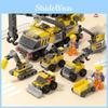 Vehicle Urban Engineering Building Block Puzzle Toy For Childrens Gifts Birthday