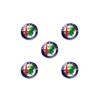 11mm 14mm Aluminium Metal Car Key Emblem Stickers For Alfa Romeo Giulietta GT 159 147 156 Mito Brera Giulia F1 Stelvio VolanteIW8 