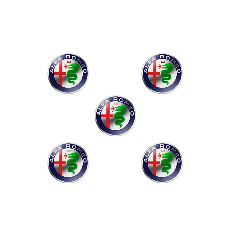 11mm 14mm Aluminium Metal Car Key Emblem Stickers For Alfa Romeo Giulietta GT 159 147 156 Mito Brera Giulia F1 Stelvio VolanteIW8