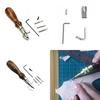 Многофункциональный инструмент для работы с кожей 7 в 1 Набор инструментов для шитья и сгибания кожаных кромок