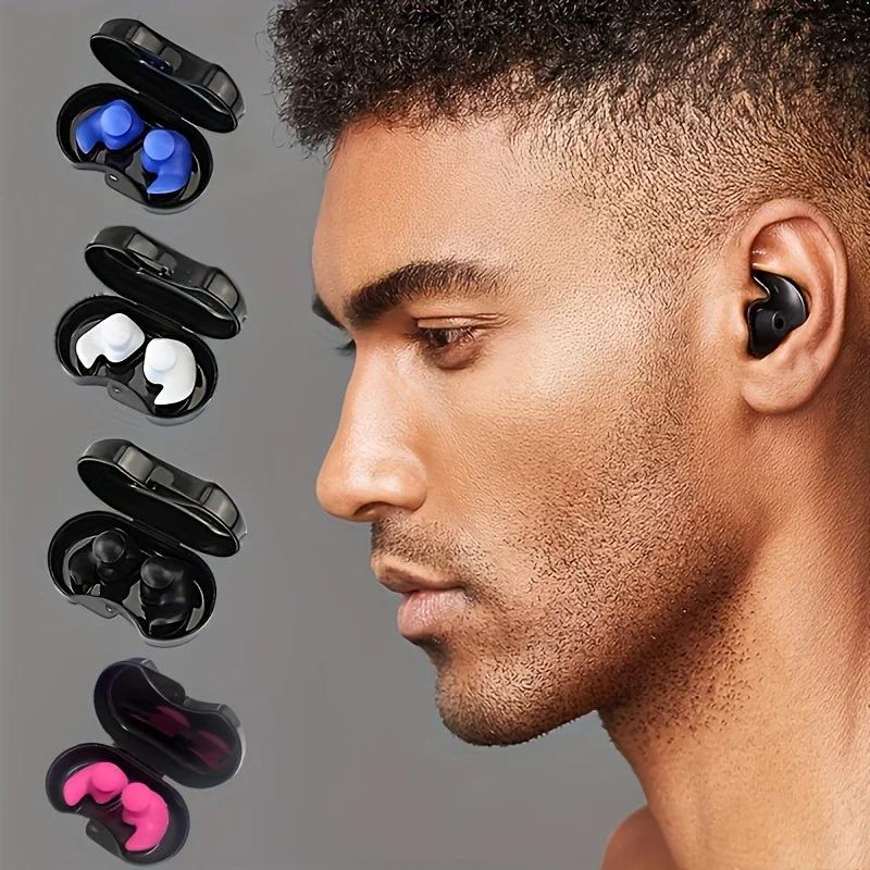 A Pair Of Reusable Swimming Earplugs For Swimming, Surfing, And Snorkeling. Available In A Variety Of Colors.