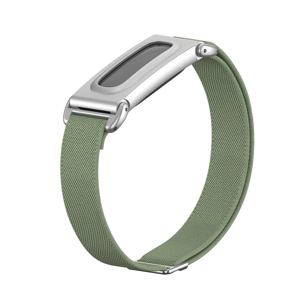 Advanced Metal Case Nylon Weave Strap Stepless Adjustable Elastic Braided Band For Google Fitbit Air Fitness tracker Wristband
