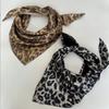 Soft Wrap Leopard Print Hair Scarf Hip Hop Punk Bandana Headwear Triangular Headscarf  Streetwear